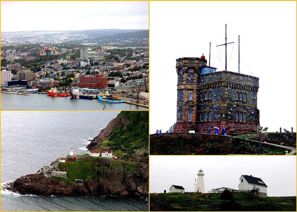 Photo Collage Signal Hill and Cabot Tower